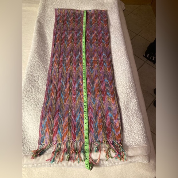 Missoni Style Multicolored Scarf, Purchased in Italy - Picture 2 of 3